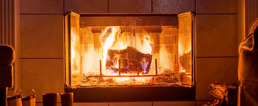 Mendota Hearth Landscape Fireplace Installation in Union City, Georgia