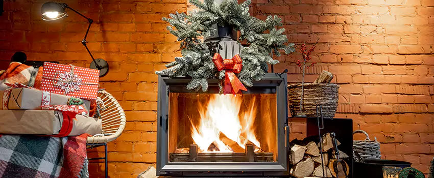 Travis Industries Linear Gas Fireplace Installation in Union City, Georgia