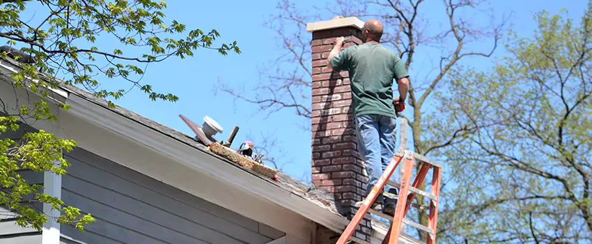 Vinyl and PVC Chimney Flashing Installation in Union City, GA
