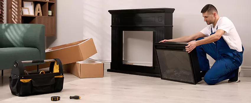 Old Rusted Metal Fireplace Repair And Replacement in Union City, GA
