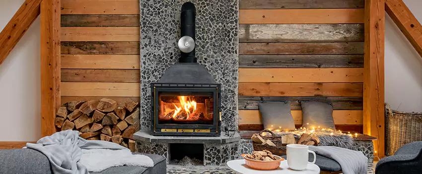 Thelin Hearth Products Direct Vent Gas Stove Fireplace Inspection in Union City, Georgia